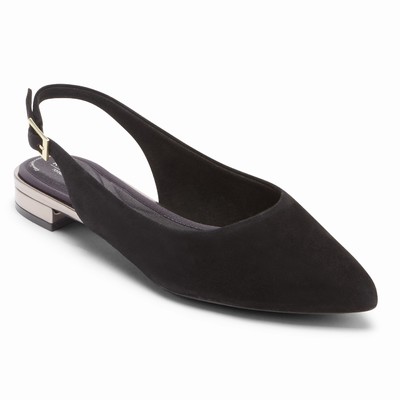 Rockport Total Motion Adelyn Slingback Flache Schuhe Damen Schwarz LIM-496318